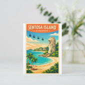 シンガポール セントーサ島 旅行 ポストカード (スタンド正面)