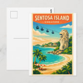 シンガポール セントーサ島 旅行 ポストカード (正面/裏面)
