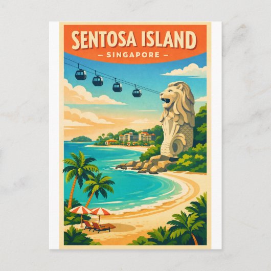 シンガポール セントーサ島 旅行 ポストカード (正面)
