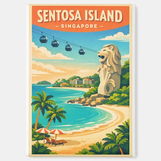 シンガポール セントーサ島 旅行 マグネット (正面)
