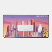 シンガポール デスクマット (キーボード&マウス)