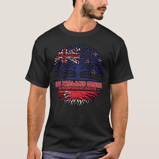 シンガポール・ニュージーランド・ニュージーランド Tシャツ (正面)
