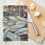 シンガポール，フライデー素晴らしズ·フレッシュ·フィッシュ キッチンタオル (四つ折り)