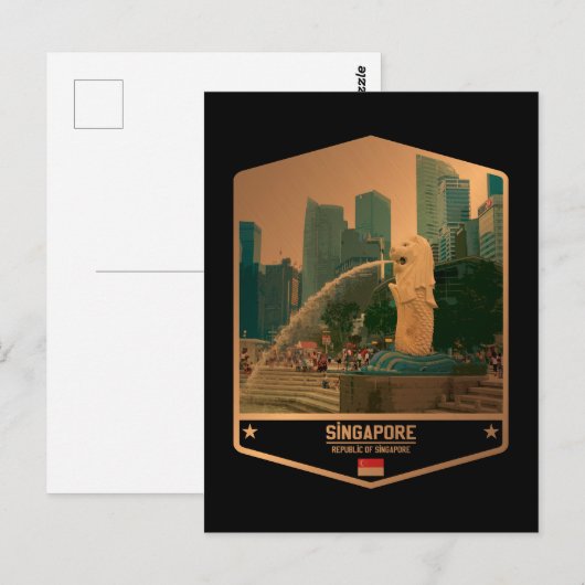 シンガポール ポストカード (正面/裏面)