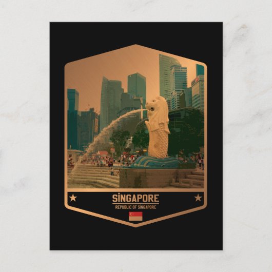 シンガポール ポストカード (正面)
