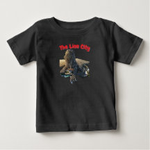 シンガポール マーライオン ライオンシティ 黒色ベビーTシャツ