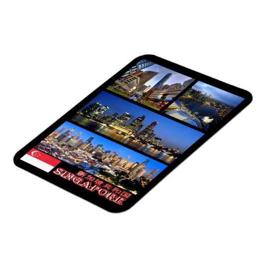 シンガポール – モザイク – マグネット (左側)