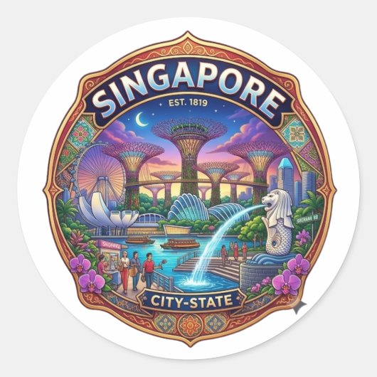 シンガポール ラウンドシール (正面)