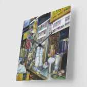 シンガポール，光の感情的な力 スクエア壁時計 (傾斜)