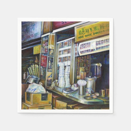 シンガポール，光の感情的な力 スタンダードカクテルナプキン (正面)