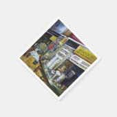 シンガポール，光の感情的な力 スタンダードカクテルナプキン (角)