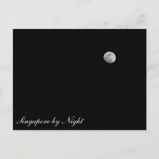 シンガポール（夜） ポストカード (正面)