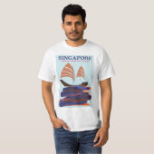 シンガポール "飛行機でお越しください" Tシャツ (正面フル)