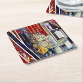 シンガポール， Templety確率的 スクエアペーパーコースター (アングル)