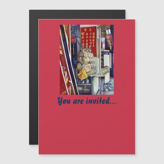 シンガポール， Templety確率的 マグネット招待状 (正面/裏面)