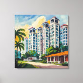 シンガポールHDBエステート – ストレッチキャンバスプリント キャンバスプリント (正面)