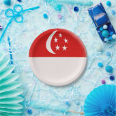 シンガポールSingapuraのシンガポール人の旗 ペーパープレート (パーティー)