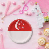 シンガポールSingapuraのシンガポール人の旗 ペーパープレート (パーティー)