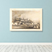 シンガポー中国のル,テンプル キャンバスプリント (インサイチュ (ウッドフロア))