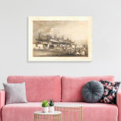 シンガポー中国のル,テンプル キャンバスプリント (インサイチュ (リビング))