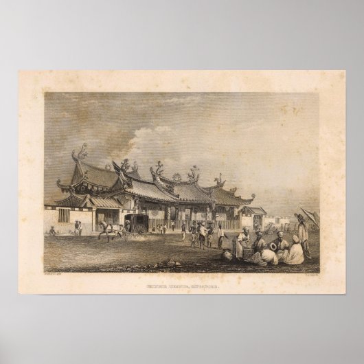 シンガポー中国のル，テンプル ポスター (正面)