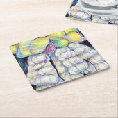 シンガポ疑問に思ール·ウェット·マーケッツ スクエアペーパーコースター (アングル)