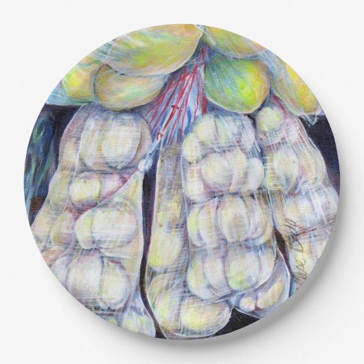 シンガポ疑問に思ール·ウェット·マーケッツ ペーパープレート (正面)