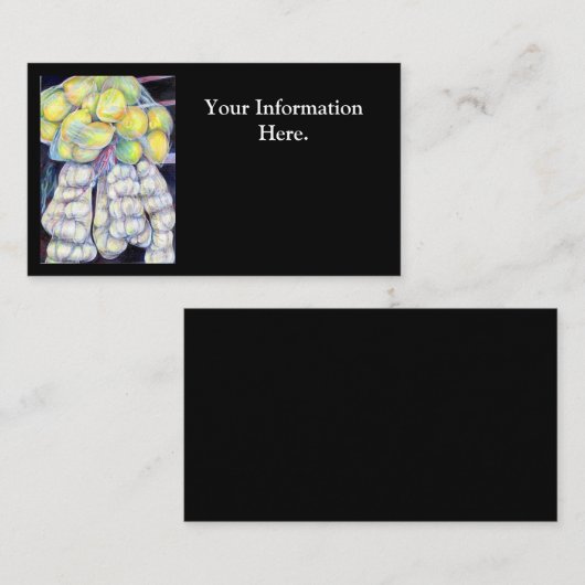 シンガポ疑問に思ール·ウェット·マーケッツ 名刺 (正面/裏面)