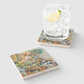 シンガポ魅力的素晴らしール・鉄火センター公約 ストーンコースター (横)