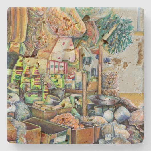 シンガポ魅力的素晴らしール・鉄火センター公約 ストーンコースター (正面)