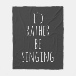 シンガーおもしろい引用文愛好家白黒 フリースブランケット