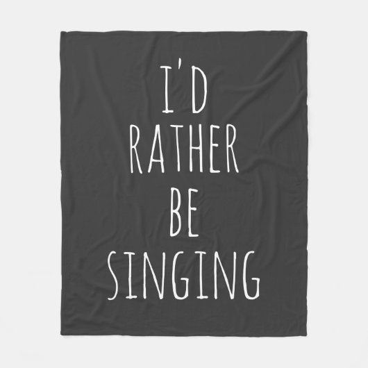 シンガーおもしろい引用文愛好家白黒 フリースブランケット (正面)
