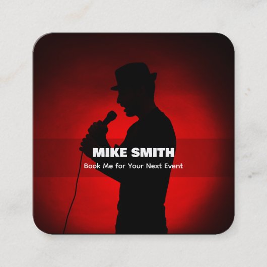 シンガーイベント スクエア名刺 (正面)