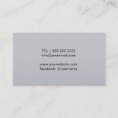 シンガーソングライターボーカリスト音声先生音楽 名刺 (裏面)