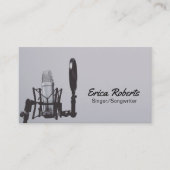 シンガーソングライターボーカリスト音声先生音楽 名刺 (正面)