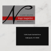 シンガーソングライター 名刺 (正面/裏面)