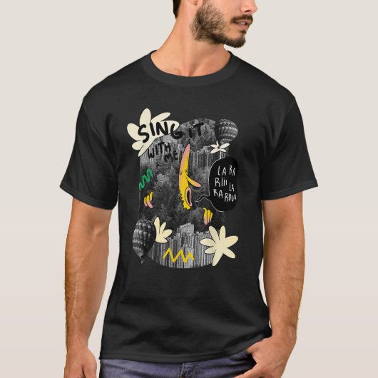シンガーバナナフォレストソング引用文 Tシャツ (正面)