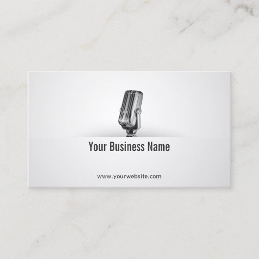 シンガーマイク音声先生コメディアン 名刺 (正面)