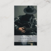 シンガーミュージシャンソングライター写真QRコード 名刺 (正面)