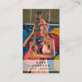 シンガーミュージシャンフォトモダンミュージカル 名刺 (正面)