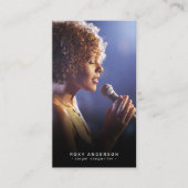 シンガーミュージシャンモダンブラック 名刺 (正面)