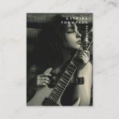 シンガーモダンミュージシャンフォトギタリストQRコード 名刺 (正面)