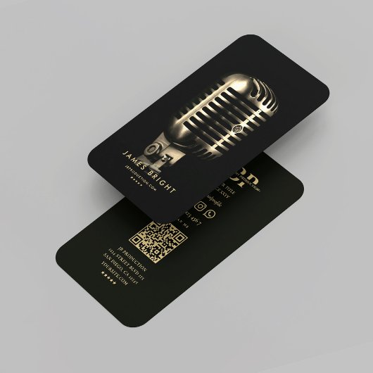 シンガーモダンミュージシャンレコードスタジオ金ゴールドマイク 名刺