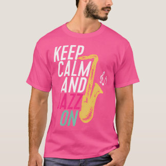 シンガー保アーティストの音楽愛好家のためのCalm Jazz On Tシャツ