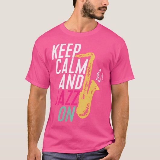 シンガー保アーティストの音楽愛好家のためのCalm Jazz On Tシャツ (正面)