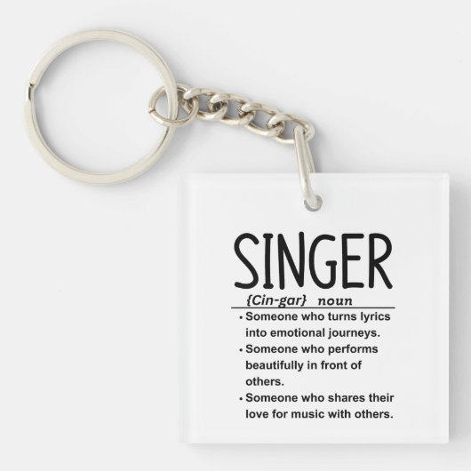 シンガー キーホルダー (正面)