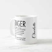 シンガー コーヒーマグカップ (正面左)