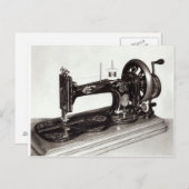 シンガー「ニューファミリー」裁縫マシン, 1865 ポストカード (正面/裏面)