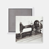 シンガー「ニューファミリー」裁縫マシン， 1865 マグネット (正面/裏面)