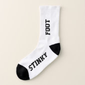 シンキー足おもしろいノベルティ ソックス (左外側)